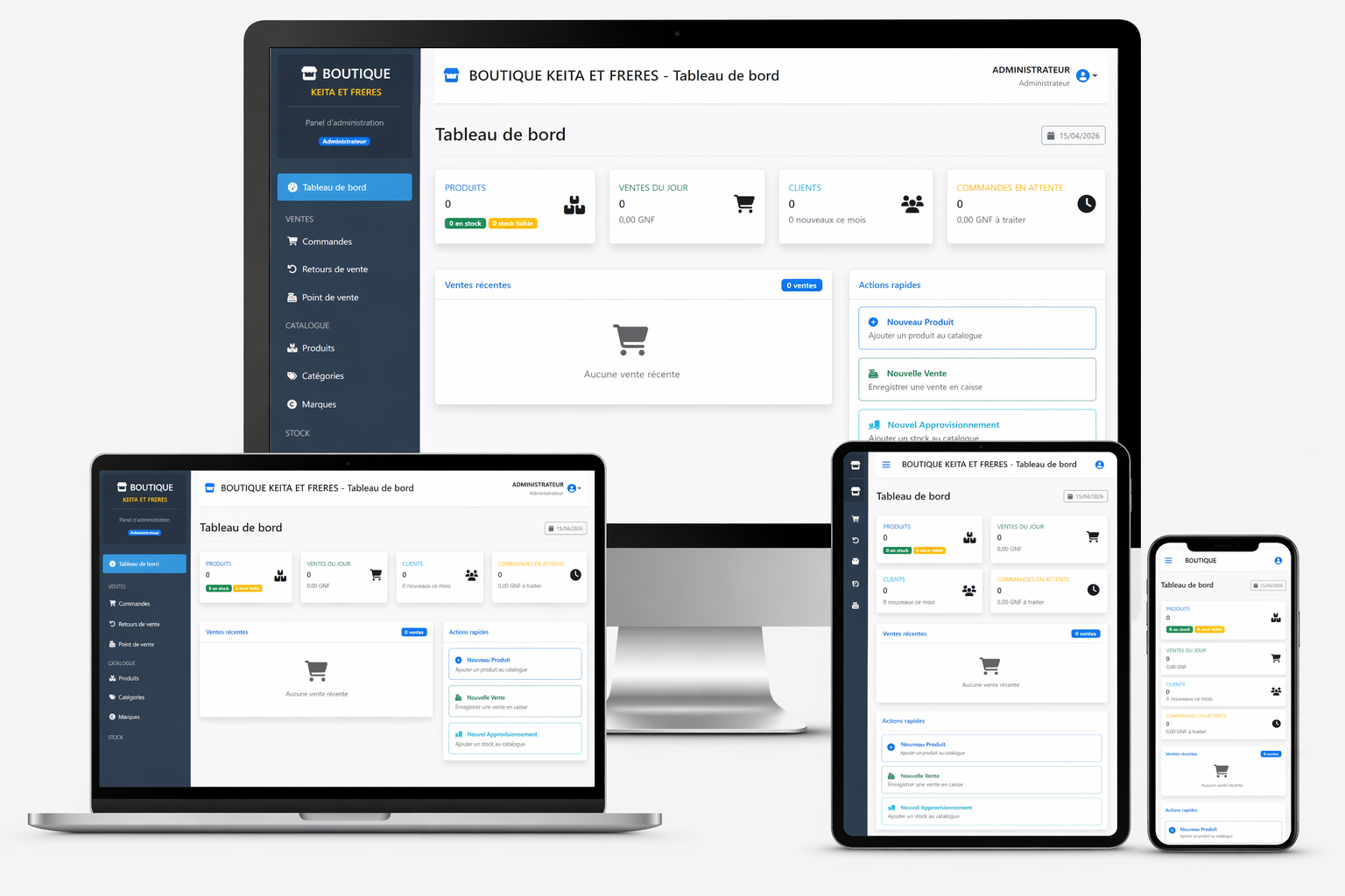 APPLICATION DE GESTION ADF MANDEKA